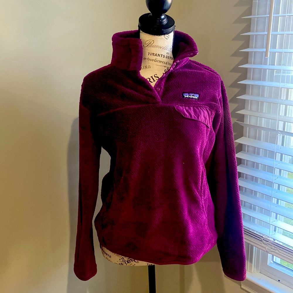 Patagonia purple Snap-T fleece